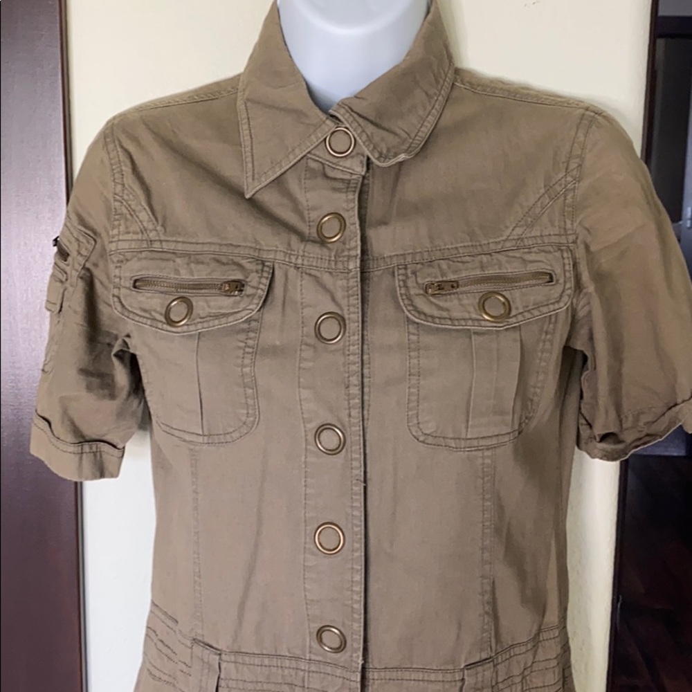 Button Front Dress - Picture 2 of 4